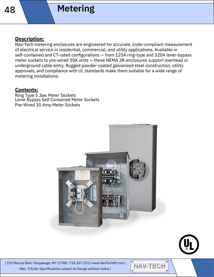 Nav-Tech Metering Catalog cover
