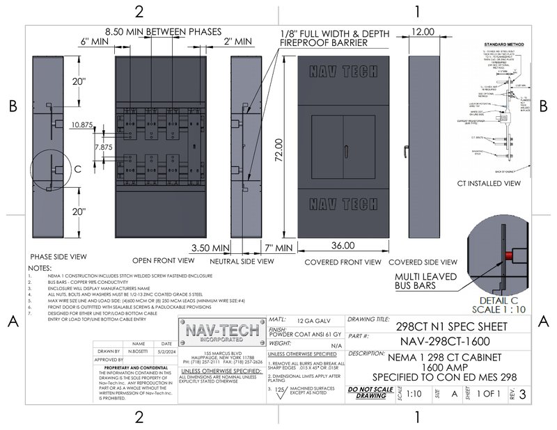 298CT-1600 drawing