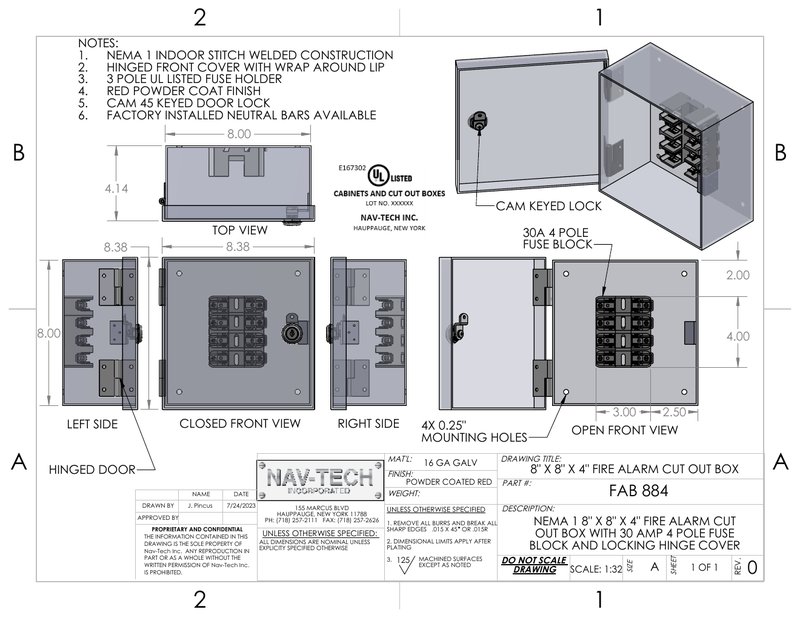 FAB-884 drawing