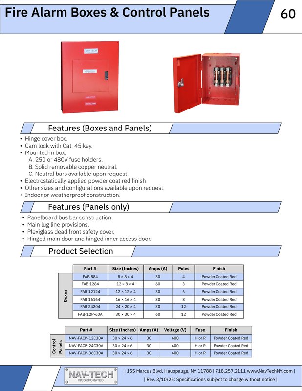 Fire Alarm Boxes Control Panels drawing