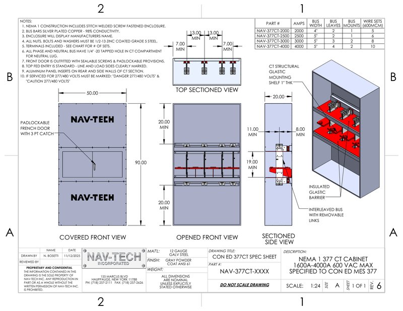 377CT - NEMA 1 drawing