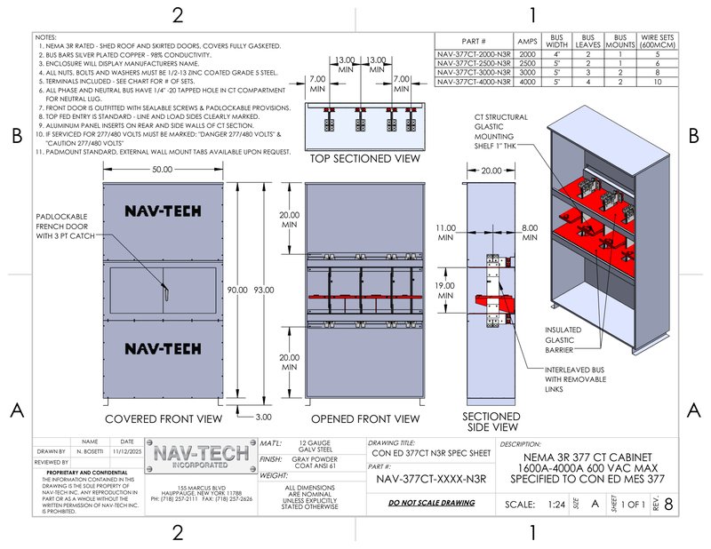 377CT - NEMA 3R drawing