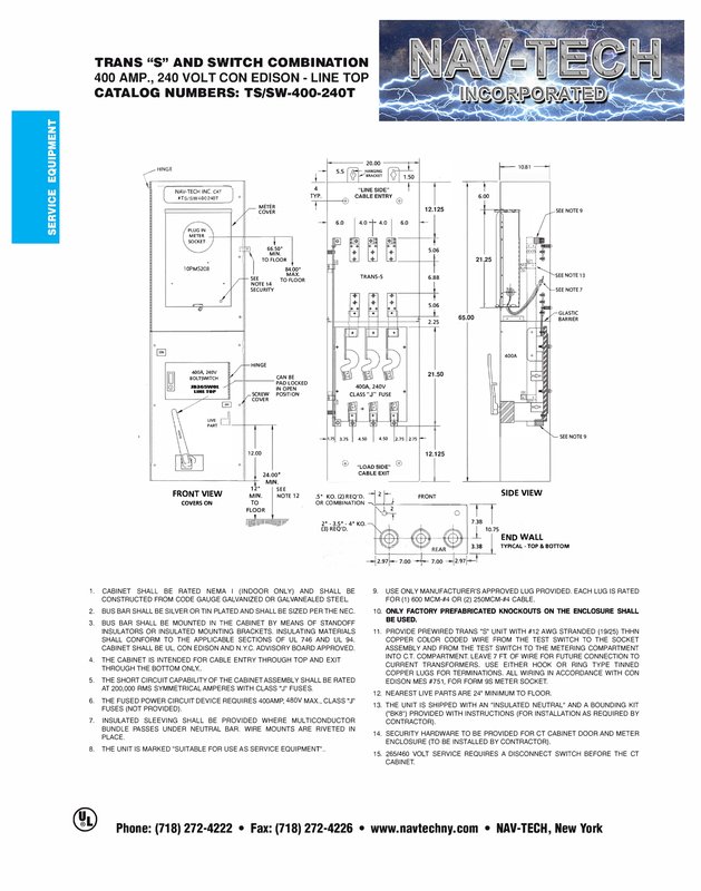 NAV-CE-TSSW400-240T drawing