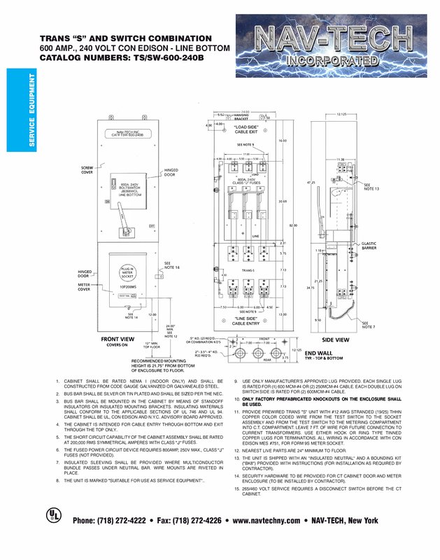 NAV-CE-TSSW600-240B drawing