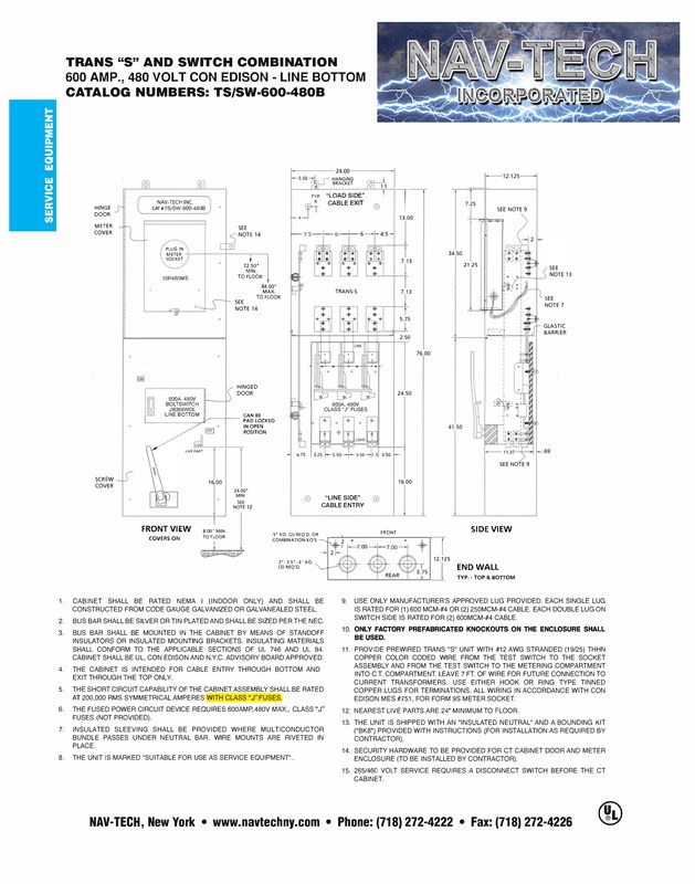 NAV-CE-TSSW600-480B drawing
