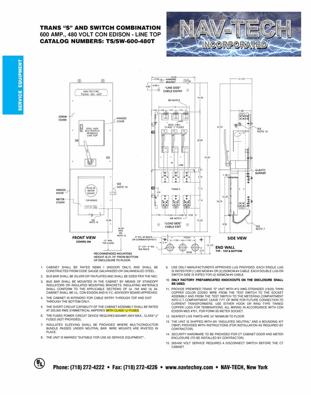 NAV-CE-TSSW600-480T drawing