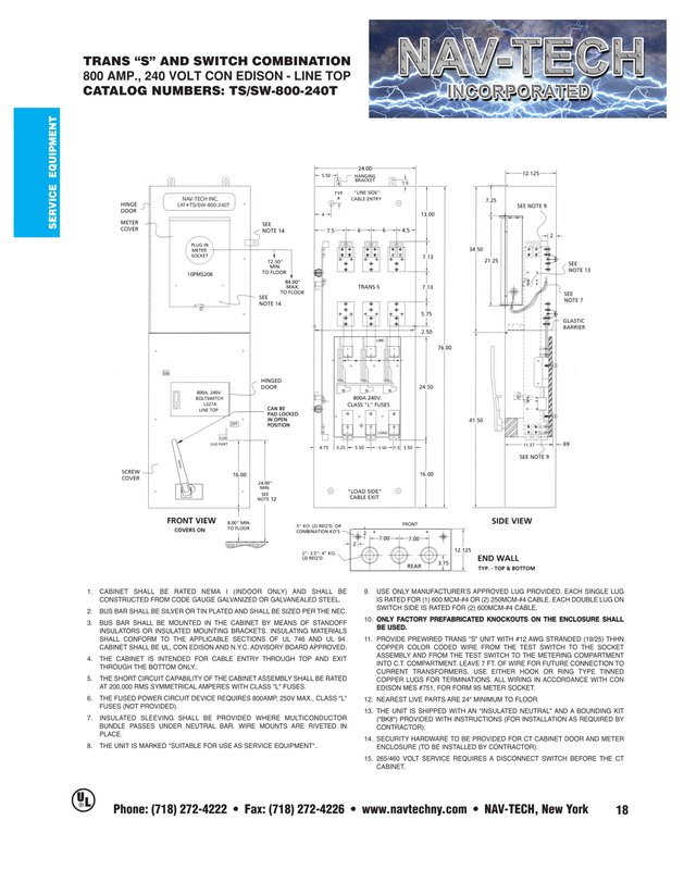NAV-CE-TSSW800-240T drawing