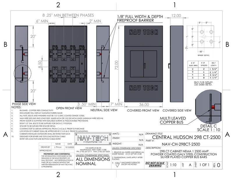 NAV-CH-298CT-2500 drawing