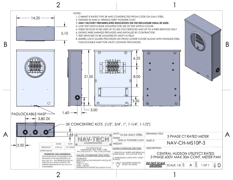 NAV-CH-MS10P-3 drawing