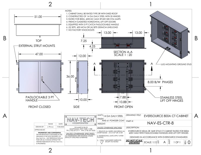 NAV-ES-CTR-8 drawing
