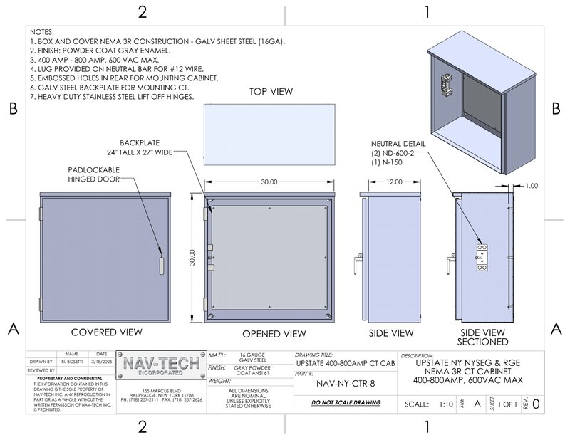 NAV-NY-CTR-8 drawing