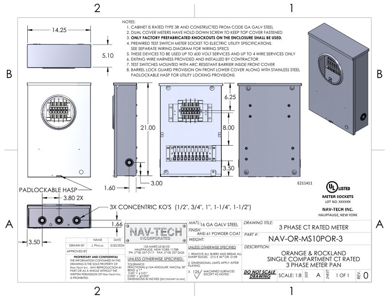 NAV-OR-MS10POR-3 drawing