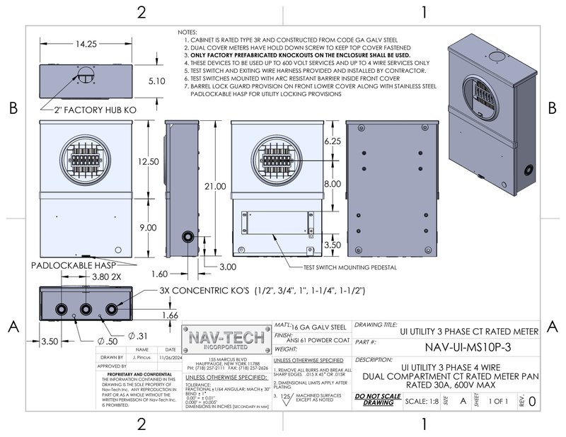 United Illuminating 10-Position Panel