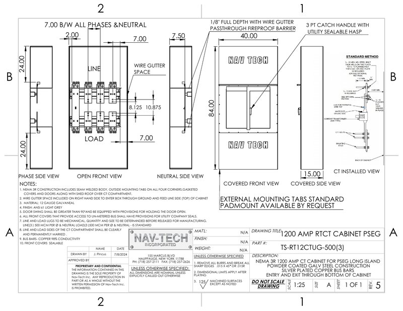 TS-RT12CTUG-500(3) drawing