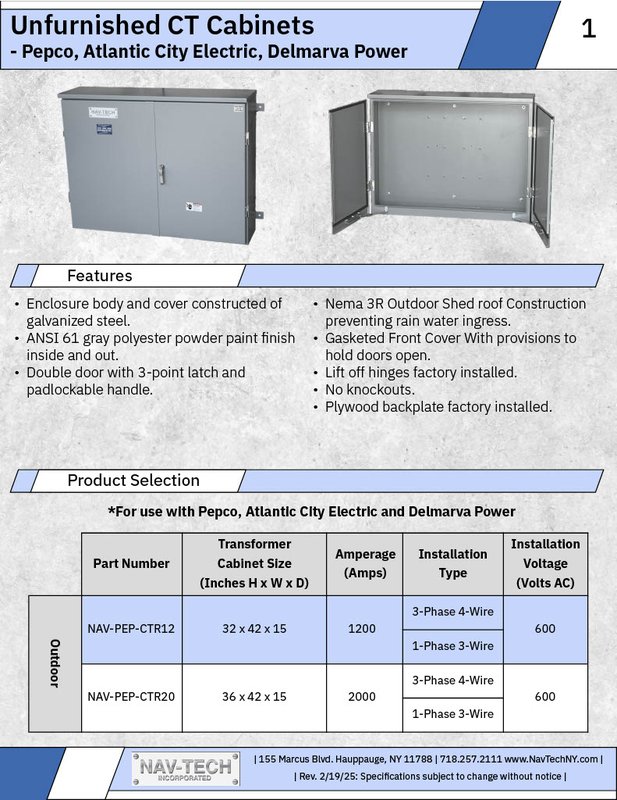Unfurnished CT Cabinets Pepco Atlantic City Delmarva drawing